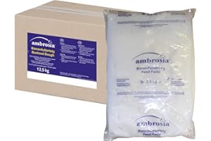 NORDZUCKER 5 x Ambrosia Futterteig im praktischen 2,5kg Portionspack ideal auch zur Notfütterung der Bienen im Winter