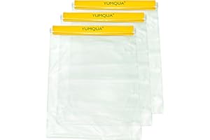 YUMQUA Clear Waterproof Bags Large Size 3 Pack Set, Watertight Pouch Holder for Document Map Camera Mobile Phone Tablet, fits Kayaking Boating Hiking Beach Water Sports, Yellow