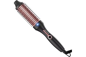 UMIGA Brosse thermique à la kératine - 38 mm - Brosse thermique ronde - 120-200 °C - Double tension - Ionique lisse - Peigne volume