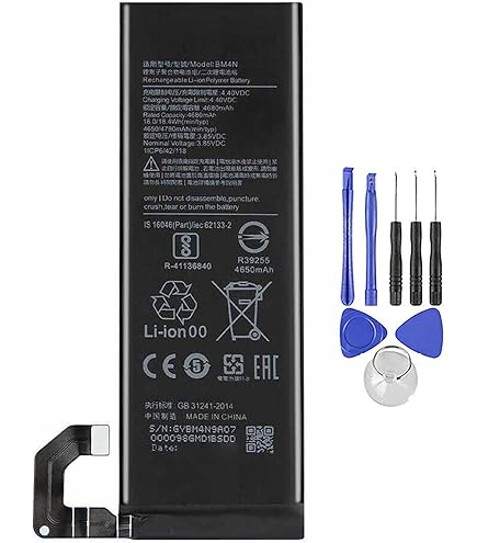 Ellenne Batterie Compatible Avec XIAOMI BM52 Pour MI Note 10 / Note 10 Lite/Note 10 Pro - 5260MAH Avec KIT D'OUTILS Inclus