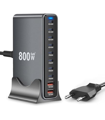 520W 8-poorts USB-oplaadtoren - Laadstation - Snellader 100W - Oplader