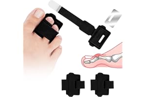 Fefod bandages rembourrés pour orteils en marteau, Hammer Toe Straightener, bandages d'orteils cassés, bandages pour attelle d'orteil en marteau, Attelles d'orteils pour orteils tordus et courbés
