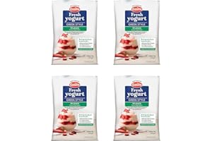 EasiYo Greek Style Rhubarb Yogurt Mix Sachets, 4 x 230g - Each Makes 1kg