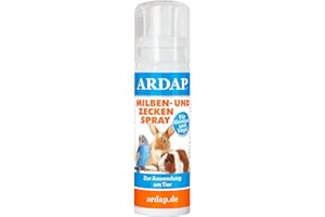 ARDAP Milben- und Zeckenspray für Nager und Vögel 100ml - Effektiver und nachhaltiger Schutz vor Milben und Zecken (PT19)