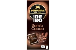 PERUGINA NERO Semi di Cacao Tavoletta Cioccolato Fondente 85g
