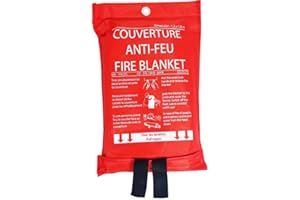 MONDIAL EXTINCTEUR Couverture anti-feu 1,20 X 1,80 M Etui souple