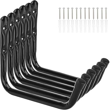 Heavy Duty garagehaken voor opslag, 4 stuks zware wandhaken om op te