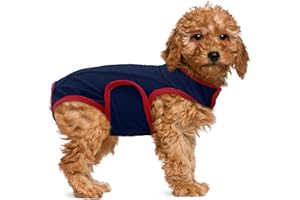 MHaustlie L Hundebody Nach Op Hündin Op Body Hund Für Mittelgroße Hunde Lick Protection Op Body Dog Neutering Male Dog Medical Pet Shirt Alternativen Zu Kegel Und Halskrause Hunde (Blau, L)