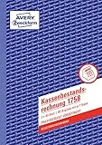 AVERY Zweckform 1758 Kassenbestandsrechnung (A5, selbstdurchschreibend, 2x40 Blatt) wei/gelb - 