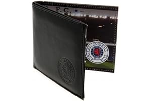 OFFICIAL RANGERS FC GIFTS Rangers FC Official Football Gift Panoramic Embossed Leather Wallet - A Great Christmas/Birthday Gift Idea For Men And Boys