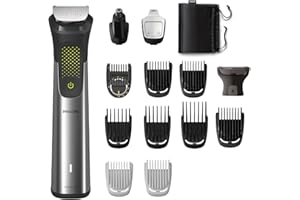 PHILIPS All Metal Stainless Steel Ultra Precision Pro Battery Powered,Rechargeable All-In-One Trimmer For Men|Head To Toe Mul