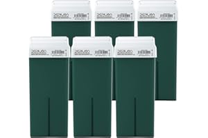 6 x Cera depilatoria Roll On cartuchos de 100ml Azuleno/Roll-on Cera para depilación - Depilion