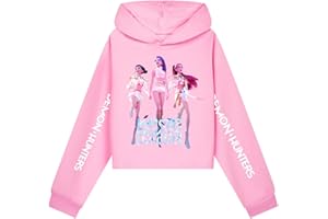Genérico Sudadera con Capucha Niños y Adolescentes con Estampado de Personajes de Dibujos Animados Demon Hunters K Pop Diseño Gráfico