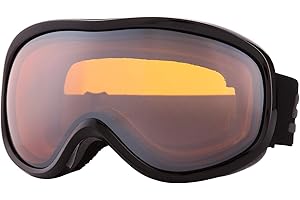 SPOSUNE OTG Ski Goggles - Over Glasses Snow Snowboard Goggle with Anti fog Dual lens for Men Women Youth Kids Skiing Skating Snowmobile, Windproof UV400 Protection Winter Sports Protective Glasses