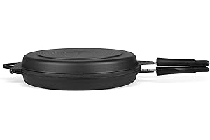 Tognana Sphera Padella Forno Doppia Tonda, Fondo Induzione, Alluminio, Nero, Diametro 30 cm