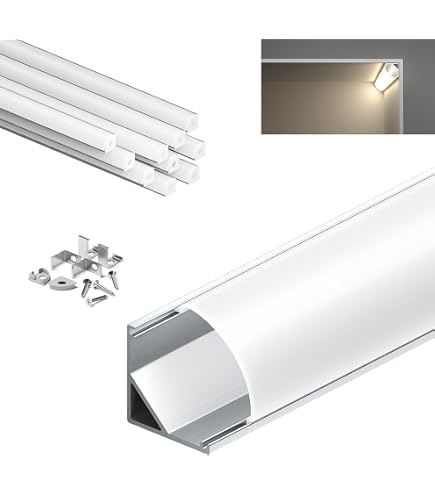 LED Aluprofil 2m X 10 Stück – Für LED-Streifen Bis 20mm, Mit Zubehör
