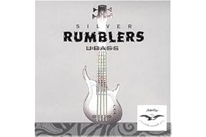 Kala U-Bass Strings, Silver Rumblers, MUSICAL_INSTRUMENT_STRING, Black, Polished