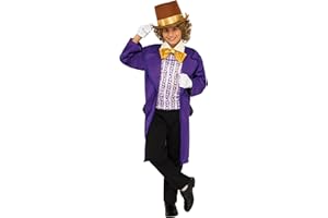 RUBIES Rubie's Official Willy Wonka and The Chocolate Factory Childs Costume, Kids Book Week Character