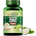 Vlado's Himalayan organic Plant Based Zinc With Vitamin C Supplement | Digestive Health | Improve Iron Absorption | Double Antioxidant & Immune Support - 120 Veg Capsules