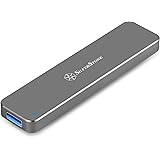 SilverStone SST-MS09C - Externes SATA zu M.2 SSD-Gehäuse, USB 3.1 Gen.2, kohle-grau