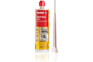 Fischer Tassello Chimico FIS P PLUS 410 C Resina Poliestere per Fissaggio Tende da Sole, Antenna tv, Scale in Cemento, Mattone Forato, 410ml