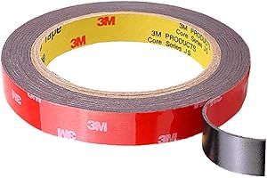 3M VHB 5952 Ruban Adhésifs Double Face, Imperméable et Ultra Résistant aux Hautes Températures Colles Adhesif Extra Fort pour Bureaux,Maison,Voitures Réparation,Fixant,DIY,Extérieur (13mm*4,72m)
