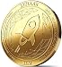 Produktbild Physische Stellar Medaille mit 24-Karat Echt-Gold überzogen. Wahres Sammlerstück mit Münzkapsel. EIN muss für jeden Stellar-Fan + GRATIS E-Book Cryptocurrency - Das Zahlungsmittel der Zukunft
