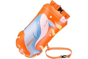 VichiPan Swim Buoy Dry Bag, 28L Swimming Tow Float Dry Bag Waterproof Inflatable Watertight Dry Bag for Open Water Swimmers, Wild Swimming Float, Triathletes, Kayakers and Snorkelers (C)