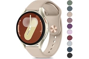 Mugust Armband Kompatibel Mit Samsung Galaxy Watch 7 (40mm/44mm) Und Watch FE (40mm) - 20mm Silikon Wasserdichtes Sport Ersatzarmband