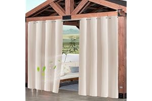 XUIAQZW Tenda per Esterni Impermeabile, Tende da Esterno con Occhielli,Oscurante Tende,1 Pannello - 120x230(BxH) cm Tende da Sole per Esterno Protezione dai Raggi UV, per Giardino, Cortile, Balcone