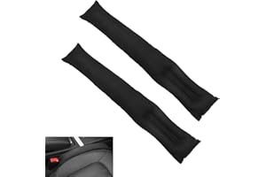 2 Stücke Autositz Lückenfüller, JANDH Autositz Gap Stopper, Füllung mit Hoher Dichte, Gap Filler Geeignet für Autos, SUV, LKW(Schwarz)