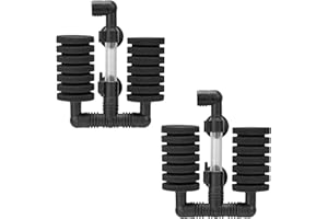 TOKSEO Lot de 2 filtres éponge pour aquarium - Filtre d'aquarium - Pour filtration biologique et mécanique