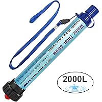 Wasserfilter Outdoor DeFe 2000L Personal Mini Tragbarer Camping Wasseraufbereitung Entfernt 99.99% Bakterien Filter auf 0,01 Microns für Wandern Trekking Reisen Abenteuer und Notbereitschaft