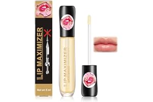 Clawrex Lip Plumper Serum, Lip Gloss Extremes Volumen, Lipgloss fur Hydrating Lippen Care, Lippenpflege Lip Repairing, Nicht klebend, Transparent Lip Maximizer mit Plumper Effekt (Transparent, 5ml)