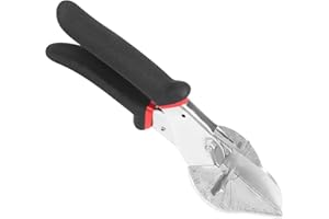 GOSHIES Nożyce kątowe do precyzyjnego cięcia na tworzywie sztucznym, gumie, drewnie, skórze PCW, regulacja w zakresie od 45 do 135 stopni dla idealnego kąta