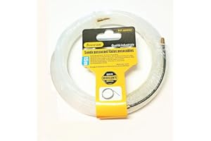 HERRAN Sonda Passacavi 15 metri e Diametro Ø 3 mm Materiale: Nylon - Colore, Bianco (Sonda 15 Metri)