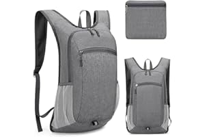 Creperture Sac à dos léger et pliable de 18 L en tissu Oxford résistant à l'eau pour homme et femme - Pour sport de plein air, voyage, randonnée, marche