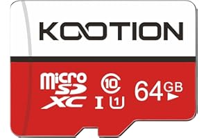 KOOTION 64GB Scheda di Memoria Micro SD Classe 10 U1 A1 4K UHS-I MicroSDXC 64 Giga Memory Card TF Card Alta Velocità Fino a 100MB/s, per Telefono, Videocamera, Gopro