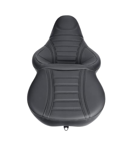 Black Plug-in Driver Backrest Pad Fit For Harley Touring Street Glide 09-23