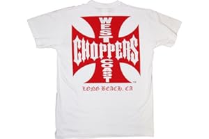 West Coast Choppers OG Classic Hombre Camiseta Negro Vintage Regular