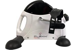 FLEXXI FitQuick Plus - Mini Exercise Bike - for Arms and Legs. Features EXTRA LARGE Adjustable Pedals to aid Rehabilitation - Anti Slip Mat!