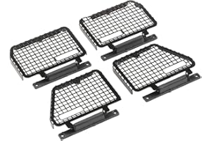 JOYSOG RC Metal Window Mesh Protective Net for 1/18 TRX4M Land Rover Defender RC Crawler Car Removable Window Guard Net(4pcs)
