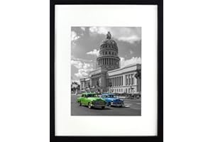 BD ART Ramka na zdjęcia 28 x 35 cm z passe-partout 20 x 25 cm, czarna