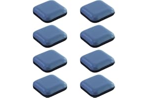 JRSHIRLEYLTD 26 deslizadores de teflón cuadrados de teflón para muebles, 20 x 20 mm, autoadhesivos, de teflón, para muebles pesados, para suelos y alfombras