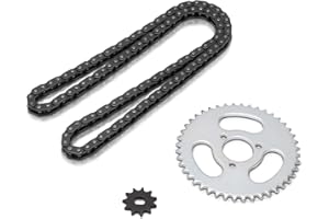 FRDHEE Pignoni anteriori e posteriori T8F, set di pignoni ad alte prestazioni T8F, pignone posteriore da 29 mm+pignone anteriore T8F11T+catena a maglie T8F116, per kart, ATV e minimoto modificati