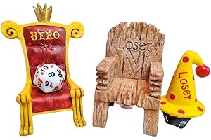 Power Beast Dungeon Trono e Sedia Per i Dadi del Gioco di Ruolo, Dice Jail, Prigione Per i Dadi, Dadi Poliedrici, Set di Dadi, D&D, Dungeon Master, Dungeons and Dragons, DND.