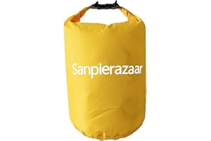 Sanpierazaar Dry Bags Waterproof, Ultralight Dry Sack, 10L/20L/40L/70L Waterproof Bags,Roll Top Sack for Kayaking, Beach, Rafting, Boating, Hiking, Camping,Swimming (Yellow, 10L)