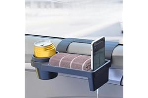 PENLIMLY Penlim Car Window Storage Organizer - Multifunctional Door Side Hanging Tray with Cup Holder for Phones, Earphones, Keys, Sunglasses