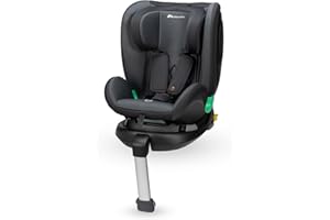 Bebeconfort EvolveFix Plus i-Size, Silla Coche 360, 0-12 Años, 40-150 cm, Silla Coche ISOFIX, Reposacabezas 10 pos., 4 pos. Reclinadas, Protección Lateral, Tejidos Alto Rendimiento, Tinted Black