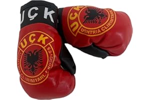 PLMVI UÇK Albanien Mini-Boxhandschuhe für Auto - Innenspiegel Mini-Boxhandschuhe Auto UÇK Albanien - Doreza boksi te vogla UÇK per makine - Ushtria Çlirimtare e Kosovës